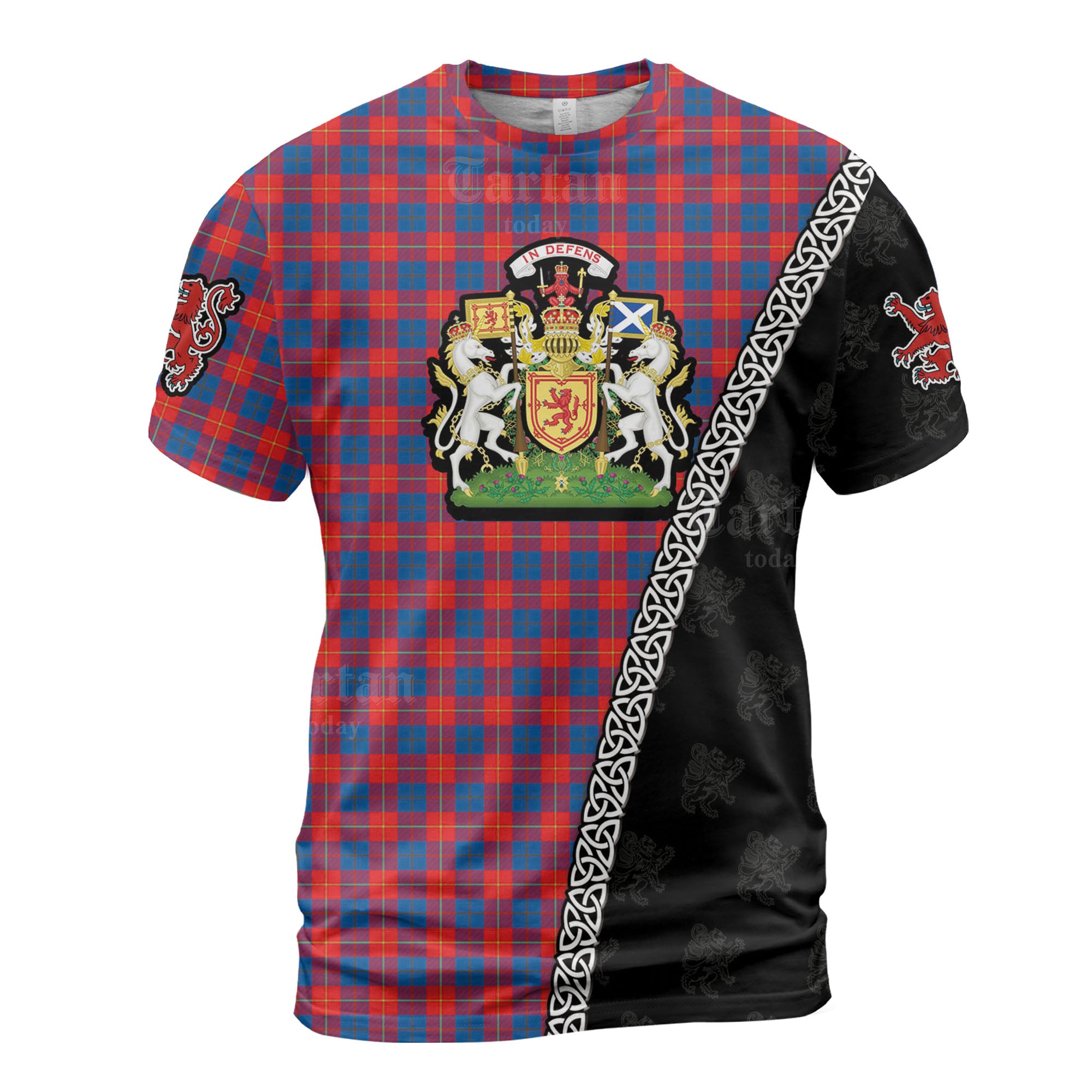 Personalized Clan Blane 2 Tartan Shirt with Scotland Coat of Arms & Custom Name VL65