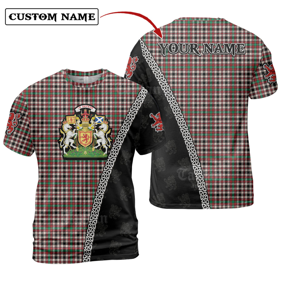 Borthwick Dress Ancient Tartan Shirt with Scotland Coat of Arms & Custom Name CL97