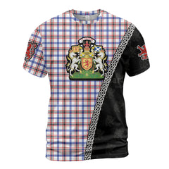 Personalized Clan Boswell Modern Tartan Shirt with Scotland Coat of Arms & Custom Name LO71