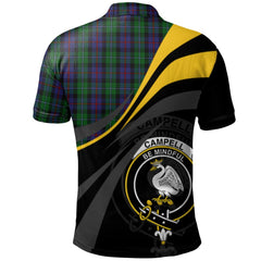 Clan Campbell of Cawdor Tartan Polo Shirt - Royal Coat Of Arms Style KS23 Campbell of Cawdor Tartan Tartan Polo   