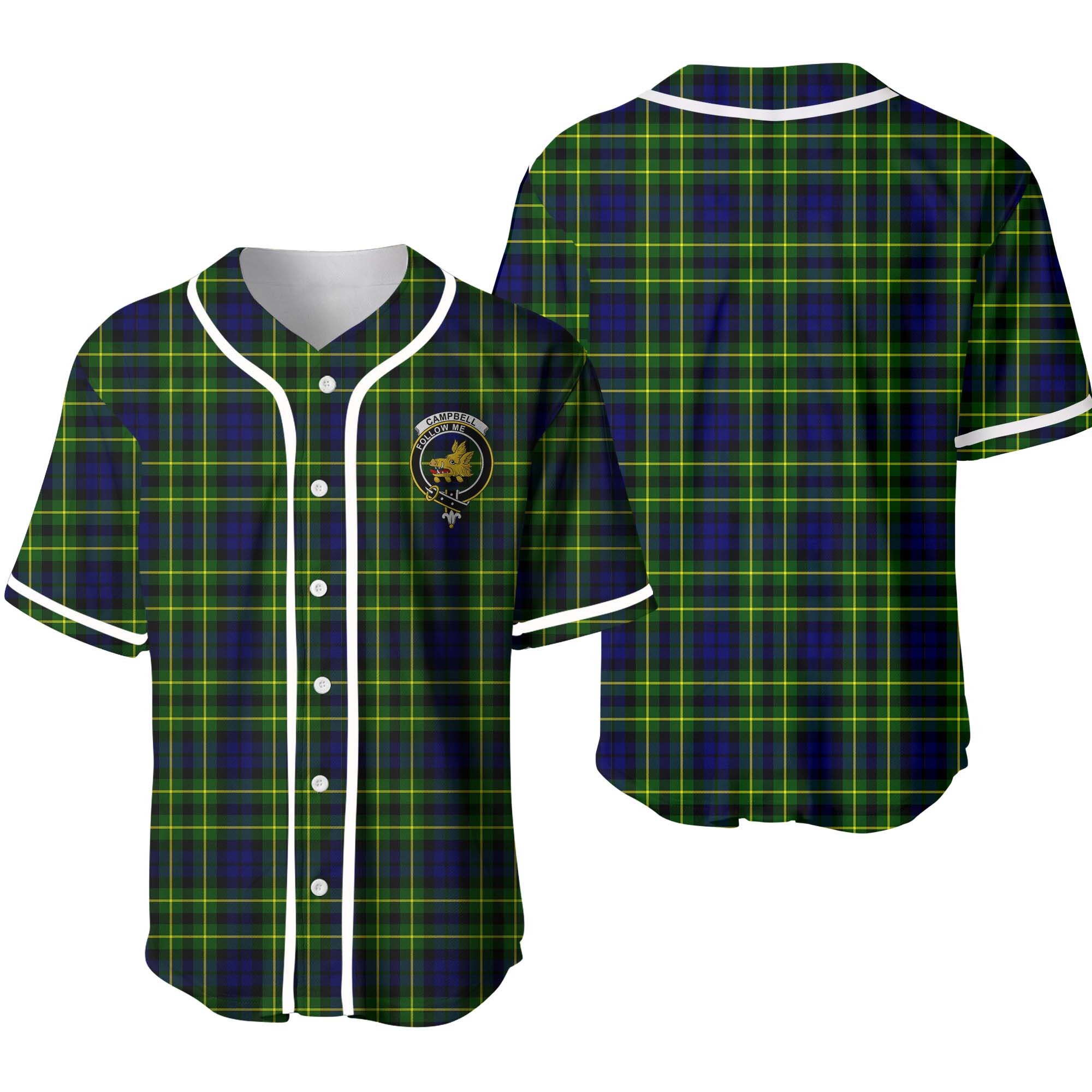 Clan Campbell of Breadalbane Tartan Unisex Baseball Jersey WV12TM80 Clan Campbell of Breadalbane Tartan Today   
