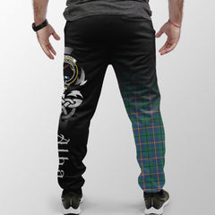 Clan Carmichael Ancient Tartan Crest Jogger Sweatpants  Alba Celtic Style LB69 Clan Carmichael Tartan Today   