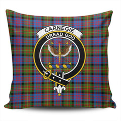Clan Carnegie Ancient Tartan Crest Pillow Cover DE43 Clan Carnegie Tartan Today   