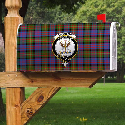 Clan Carnegie Ancient Tartan Crest Mailbox UM86