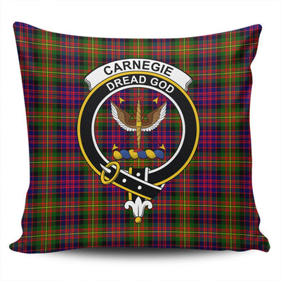 Clan Carnegie Modern Tartan Crest Pillow Cover OX90