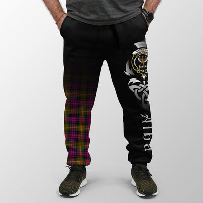 Clan Carnegie Modern Tartan Crest Jogger Sweatpants Alba Celtic Style DT11