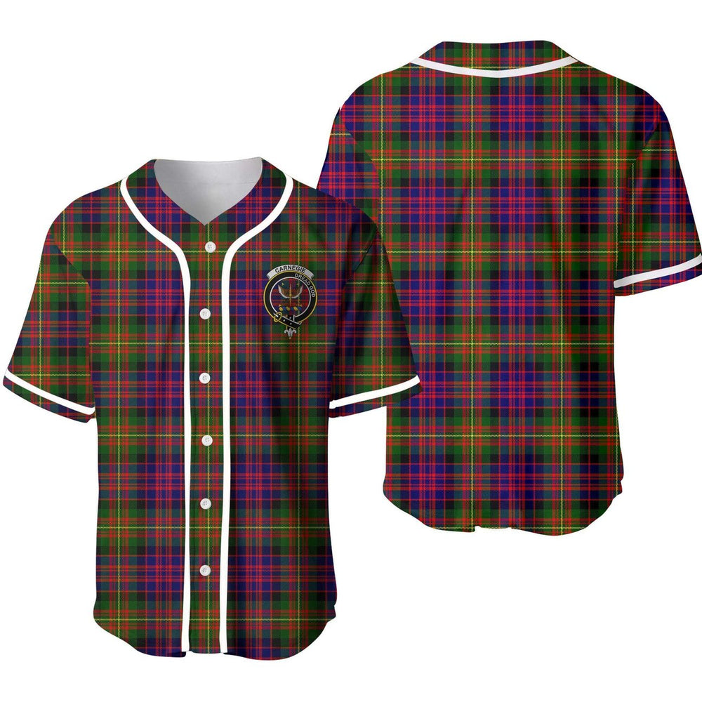 Clan Carnegie Tartan Unisex Baseball Jersey DT69LZ90 Clan Carnegie Tartan Today   