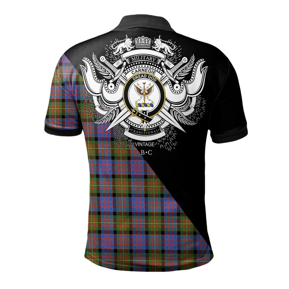 Clan Carnegie Ancient Clan - Military Polo Shirt IC31 Carnegie Ancient Tartan Tartan Polo   