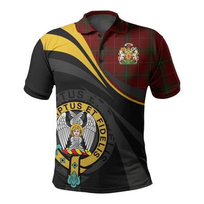 Clan Carruthers Tartan Polo Shirt - Royal Coat Of Arms Style