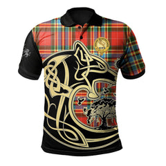 Clan Chattan Tartan Polo Shirt Viking Wolf FS16 Chattan Tartan Tartan Polo   
