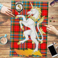 Clan Chattan Tartan Crest Unicorn Scotland Jigsaw Puzzles Gift For Family OG98 Clan Chattan Tartan Today   