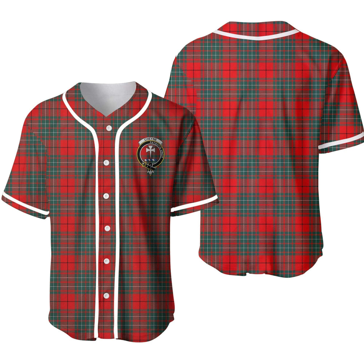 Clan Cheyne Tartan Unisex Baseball Jersey KZ10TJ52 Clan Cheyne Tartan Today   