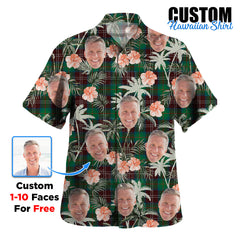 Clan Chisholm Hunting Ancient Tartan Custom Face Hawaiian Shirt – Unisex Gift for Family Members, Summer Party VL65 Chisholm Hunting Ancient Tartan Tartan Hawaii Shirt