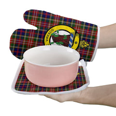 Clan Christie Tartan Crest Oven Mitt And Pot Holder (2 Oven Mitts + 1 Pot Holder) GY37 Clan Christie Tartan Today   
