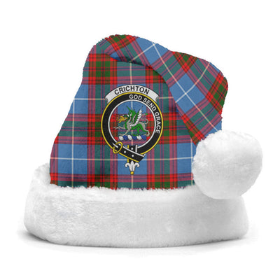 Clan Crichton Tartan Crest Christmas Santa Hat