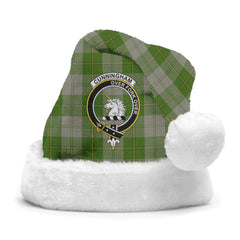 Clan Cunningham Dress Green Dancers Tartan Crest Christmas Santa Hat HP52 Cunningham Dress Green Dancers Tartan Tartan Santa Hat   