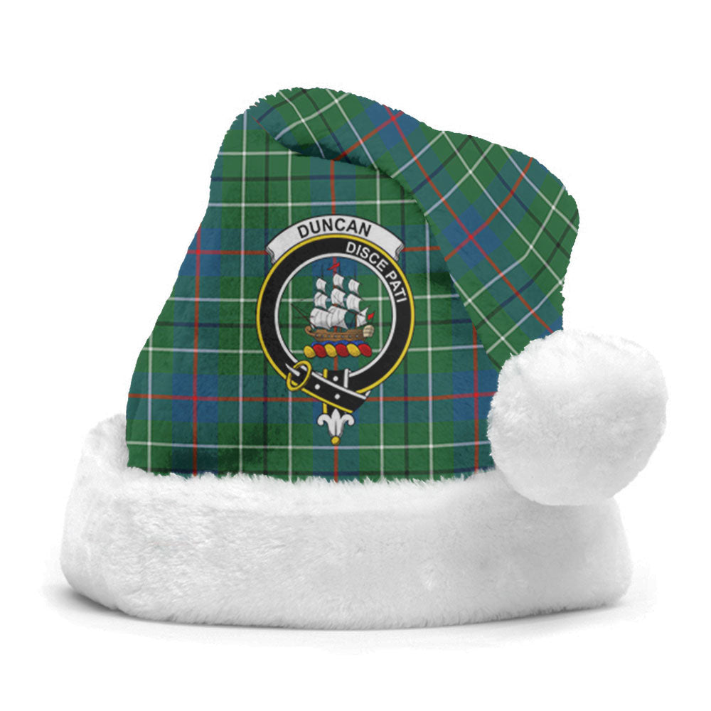 Clan Duncan Ancient Tartan Crest Christmas Santa Hat LR19 Duncan Ancient Tartan Tartan Santa Hat   