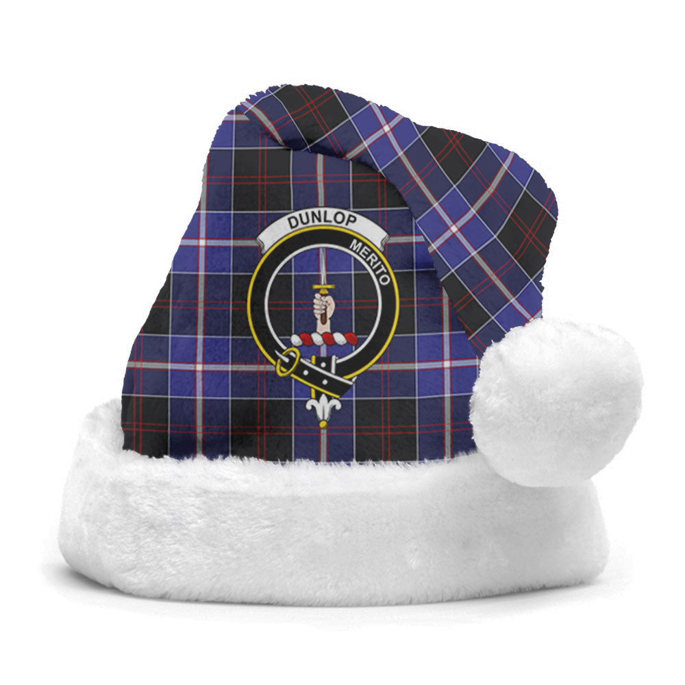 Clan Dunlop Modern Tartan Crest Christmas Santa Hat AT13 Dunlop Modern Tartan Tartan Santa Hat   