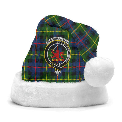 Clan Farquharson Modern Tartan Crest Christmas Santa Hat EN42