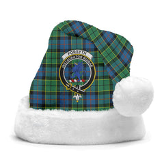 Clan Forsyth Ancient Tartan Crest Christmas Santa Hat LB37 Forsyth Ancient Tartan Tartan Santa Hat   
