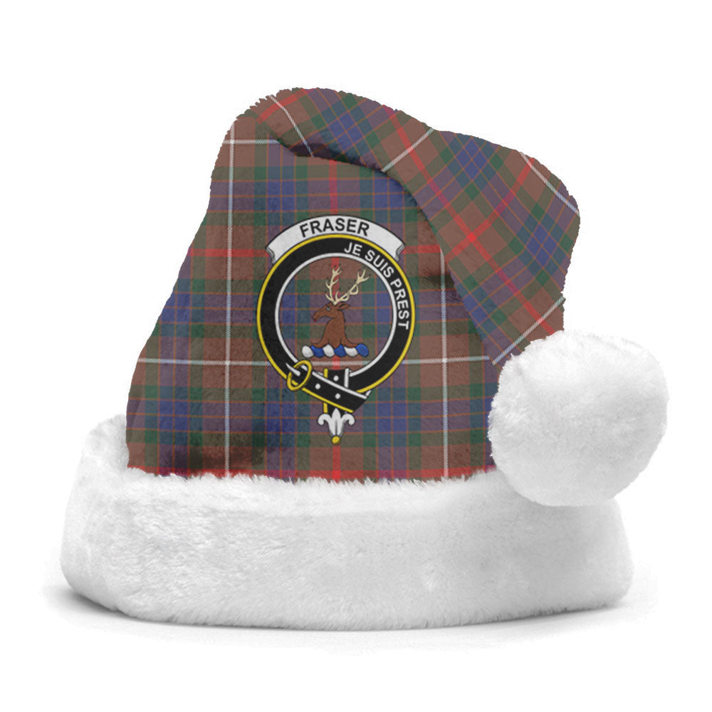 Clan Fraser (of Lovat) Hunting Modern Tartan Crest Christmas Santa Hat CD77 Fraser (of Lovat) Hunting Modern Tartan Tartan Santa Hat   
