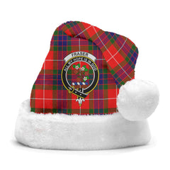Clan Fraser Tartan Crest Christmas Santa Hat CY44 Fraser Tartan Tartan Santa Hat   