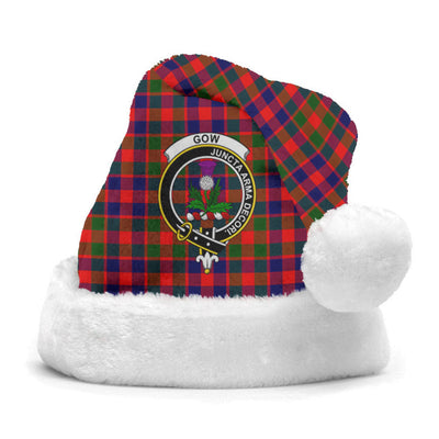 Clan Gow (of Skeoch) Tartan Crest Christmas Santa Hat CE14