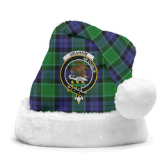 Clan Graham of Menteith Modern Tartan Crest Christmas Santa Hat BZ97 Graham of Menteith Modern Tartan Tartan Santa Hat   