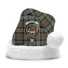 Clan Graham of Menteith Weathered Tartan Crest Christmas Santa Hat HK60 Graham of Menteith Weathered Tartan Tartan Santa Hat   