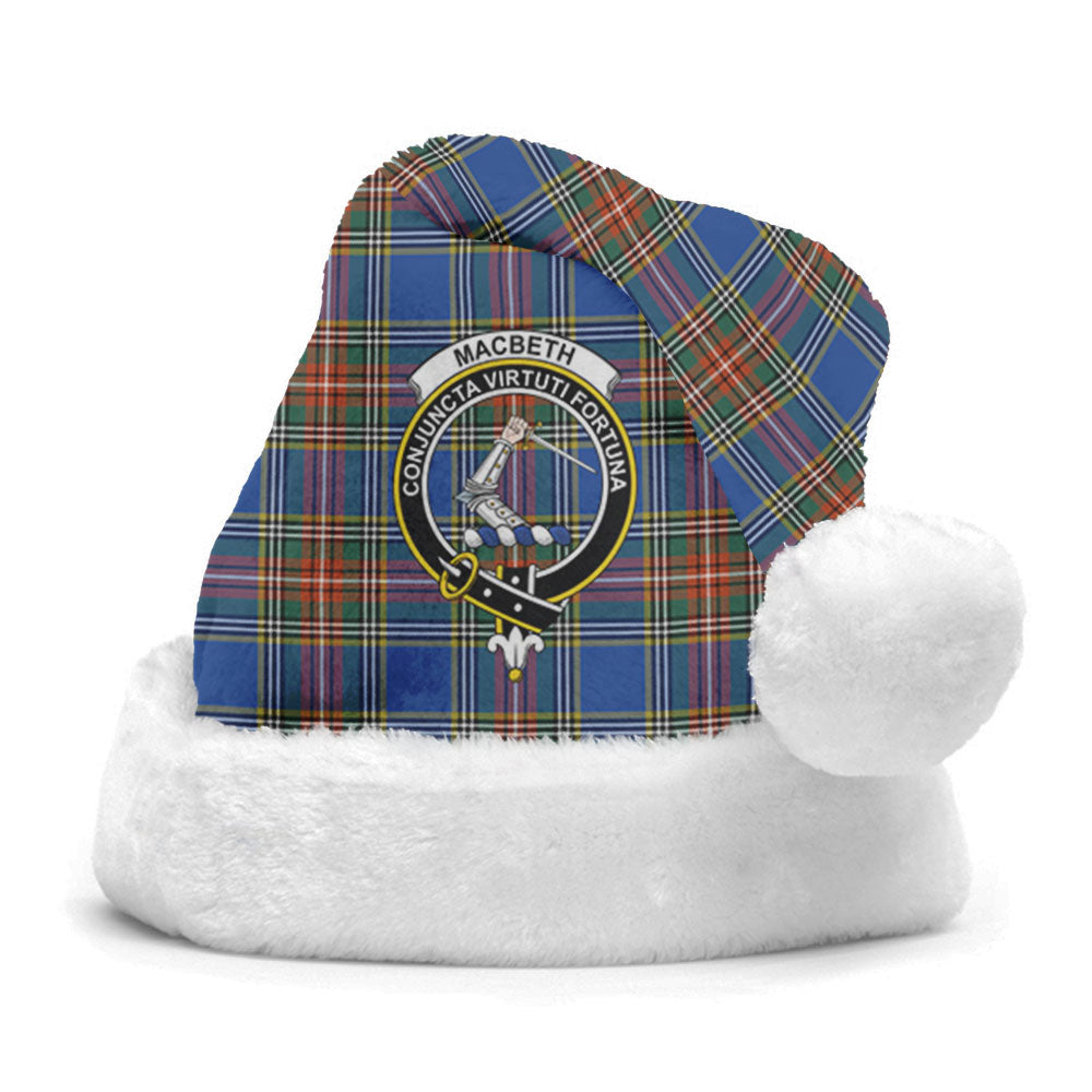 Clan MacBeth Ancient Tartan Crest Christmas Santa Hat RD55 MacBeth Ancient Tartan Tartan Santa Hat   