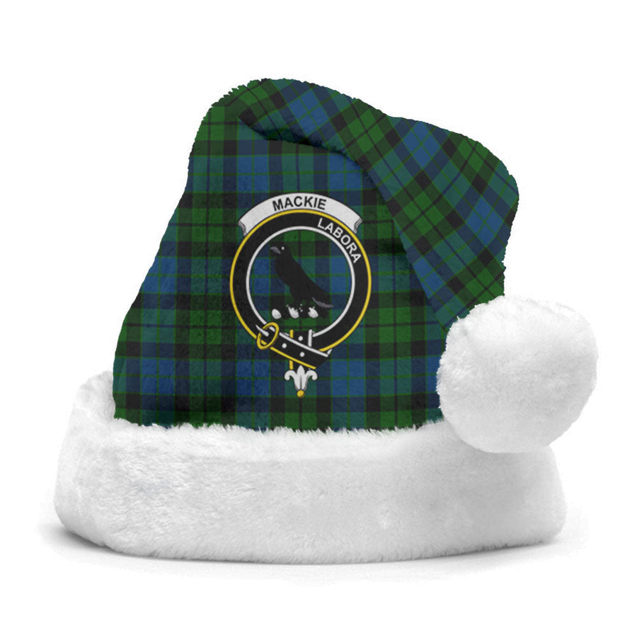 Clan MacKie Tartan Crest Christmas Santa Hat FM56 MacKie Tartan Tartan Santa Hat   