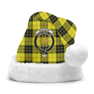 Clan MacLeod of Lewis Modern Tartan Crest Christmas Santa Hat
