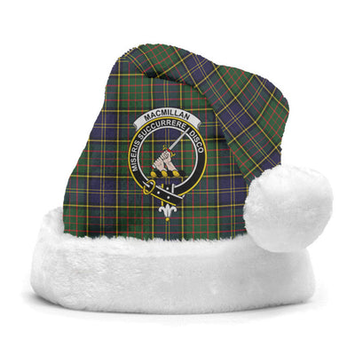 Clan MacMillan Hunting Modern Tartan Crest Christmas Santa Hat