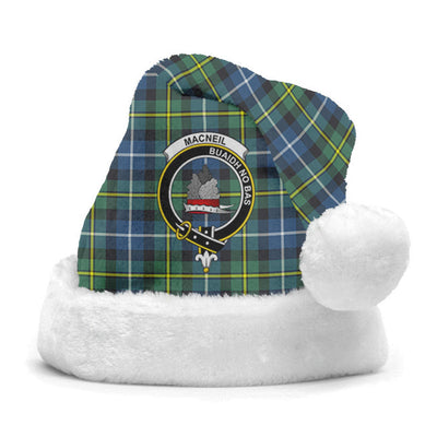 Clan MacNeill of Barra Ancient Tartan Crest Christmas Santa Hat