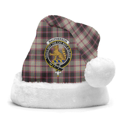 Clan MacPherson Hunting Ancient Tartan Crest Christmas Santa Hat