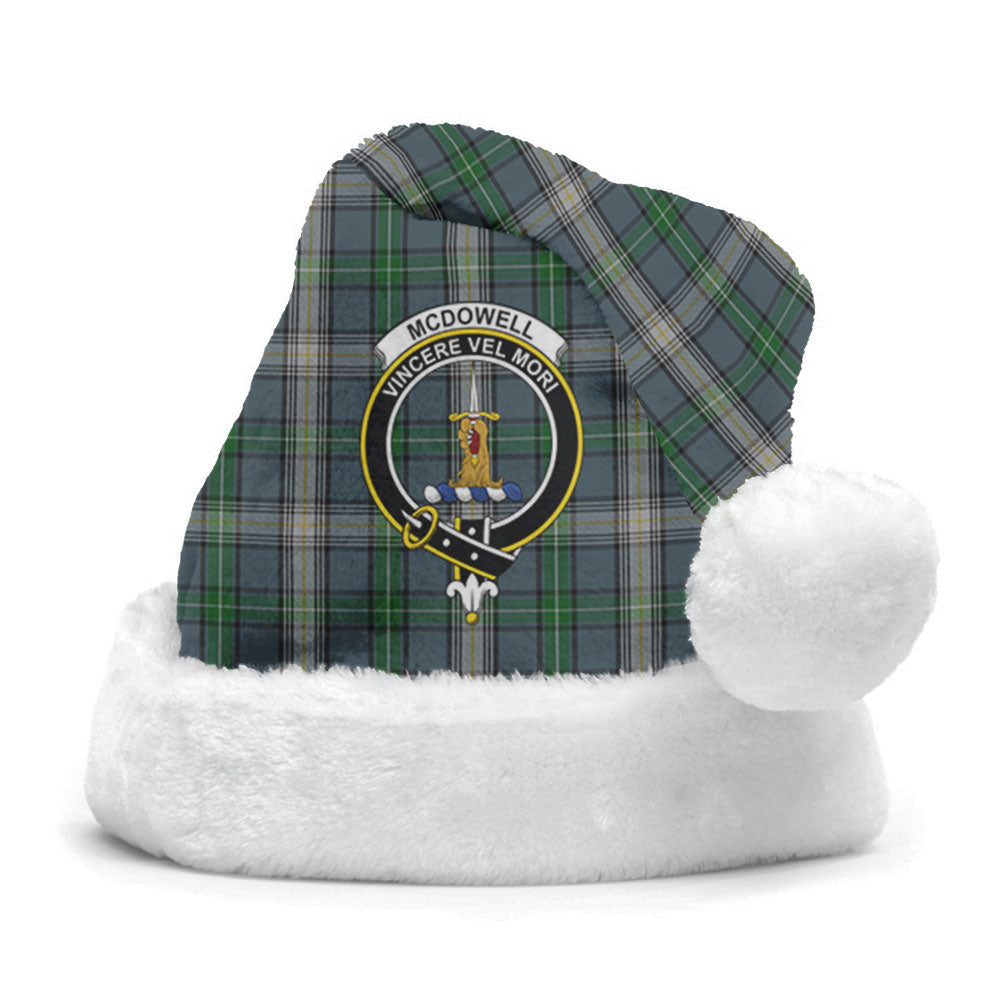 Clan McDowell (MacDowell) Tartan Crest Christmas Santa Hat FV78 McDowell (MacDowell) Tartan Tartan Santa Hat   