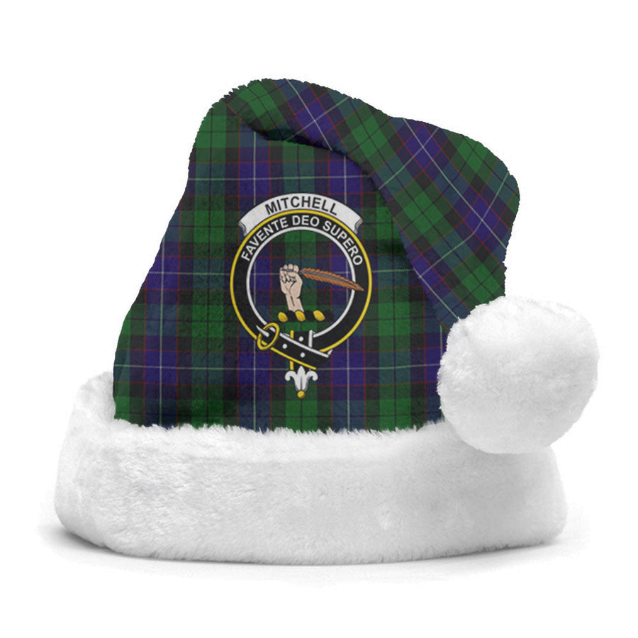 Clan Mitchell Tartan Crest Christmas Santa Hat YP82 Mitchell Tartan Tartan Santa Hat   