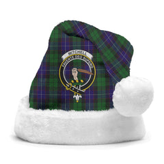 Clan Mitchell Tartan Crest Christmas Santa Hat YP82 Mitchell Tartan Tartan Santa Hat   