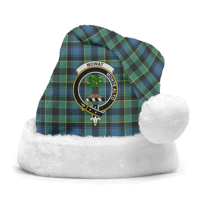 Clan Mowat Ancient Tartan Crest Christmas Santa Hat OF91