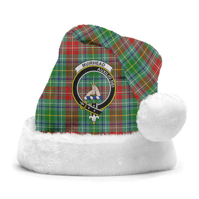 Clan Muirhead Tartan Crest Christmas Santa Hat