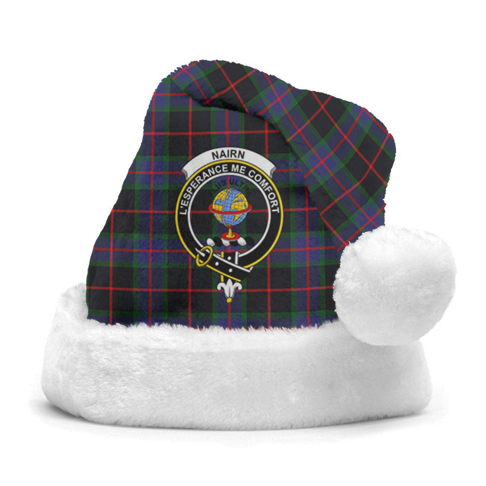 Clan Nairn Tartan Crest Christmas Santa Hat ZK22 Nairn Tartan Tartan Santa Hat   