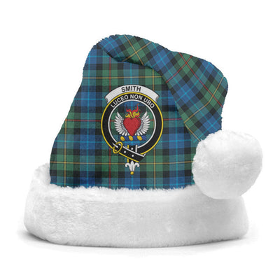 Clan Smith Ancient Tartan Crest Christmas Santa Hat