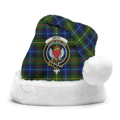 Clan Smith Modern Tartan Crest Christmas Santa Hat