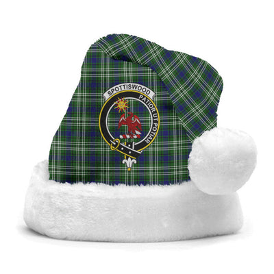 Clan Spottiswood Tartan Crest Christmas Santa Hat XU30