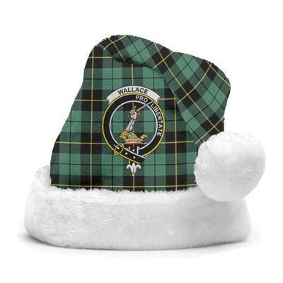Clan Wallace Hunting Ancient Tartan Crest Christmas Santa Hat