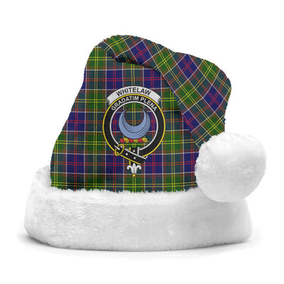 Clan Whitelaw Tartan Crest Christmas Santa Hat