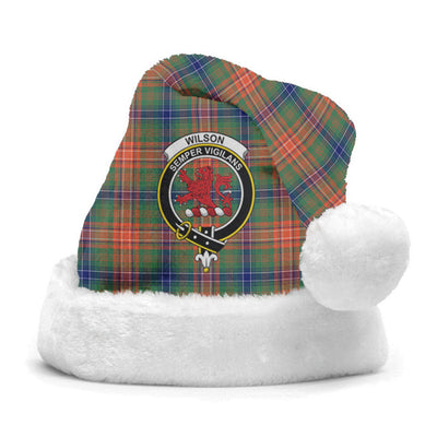 Clan Wilson Ancient Tartan Crest Christmas Santa Hat PU31