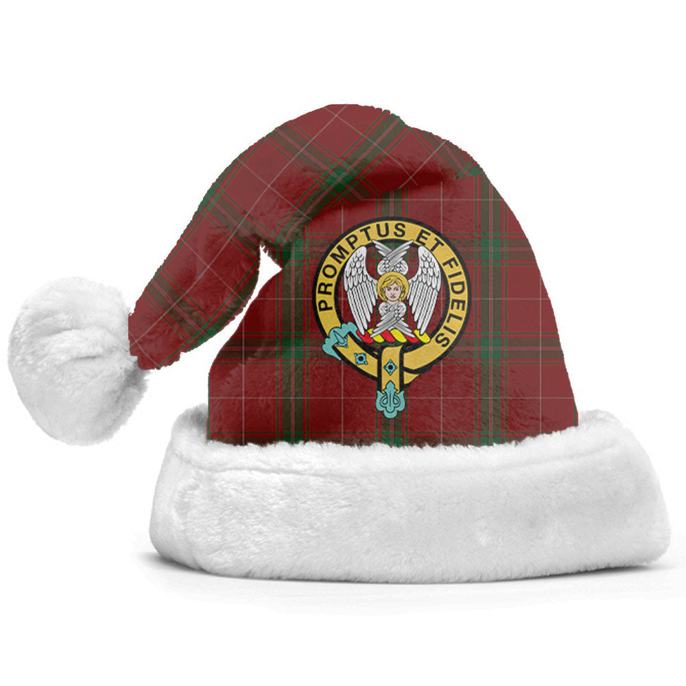 Clan Carruthers Tartan Crest Christmas Santa Hat VO73 Carruthers Tartan Tartan Santa Hat   