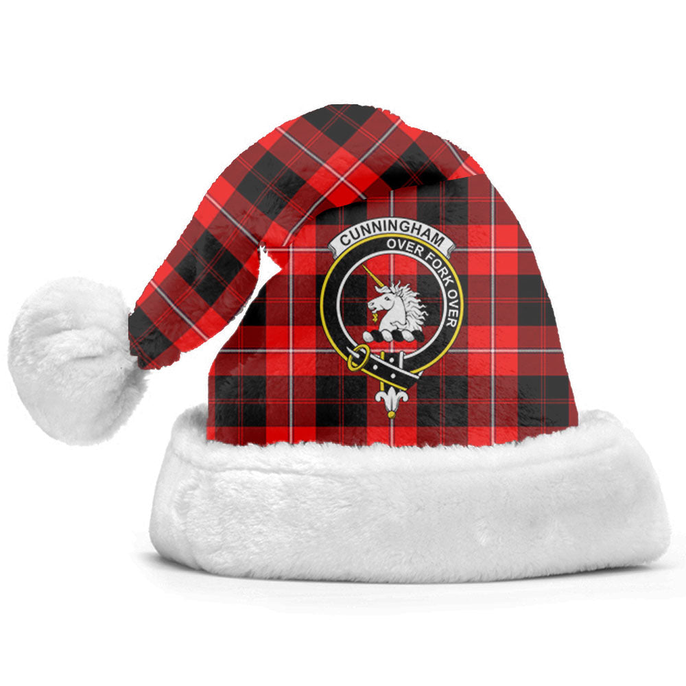 Clan Cunningham Modern Tartan Crest Christmas Santa Hat JF62 Cunningham Modern Tartan Tartan Santa Hat   
