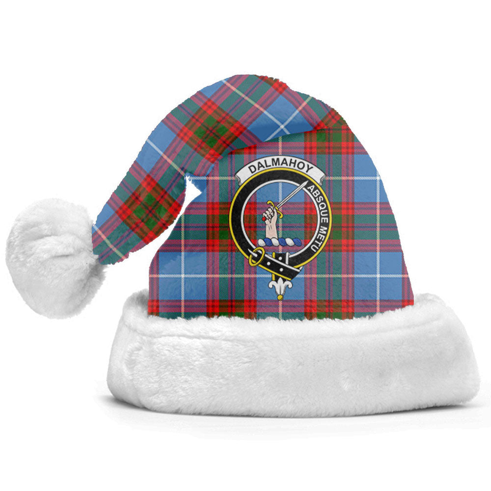 Clan Dalmahoy Tartan Crest Christmas Santa Hat AP31 Dalmahoy Tartan Tartan Santa Hat   